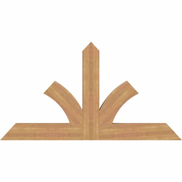 Ekena Millwork Richland Timber Gable Bracket, Western Red Cedar, 60"W x 32"H x 3 1/2"D x 5 1/2"F, 13/12 Pitch GBW060X32X0406RIC00SWR - main